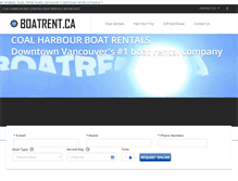 Tablet Screenshot of boatrent.ca